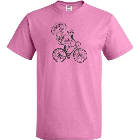 Bike Riding Squirrel Tee Squirrel Riding T-Shirt - Picture 3 of 10